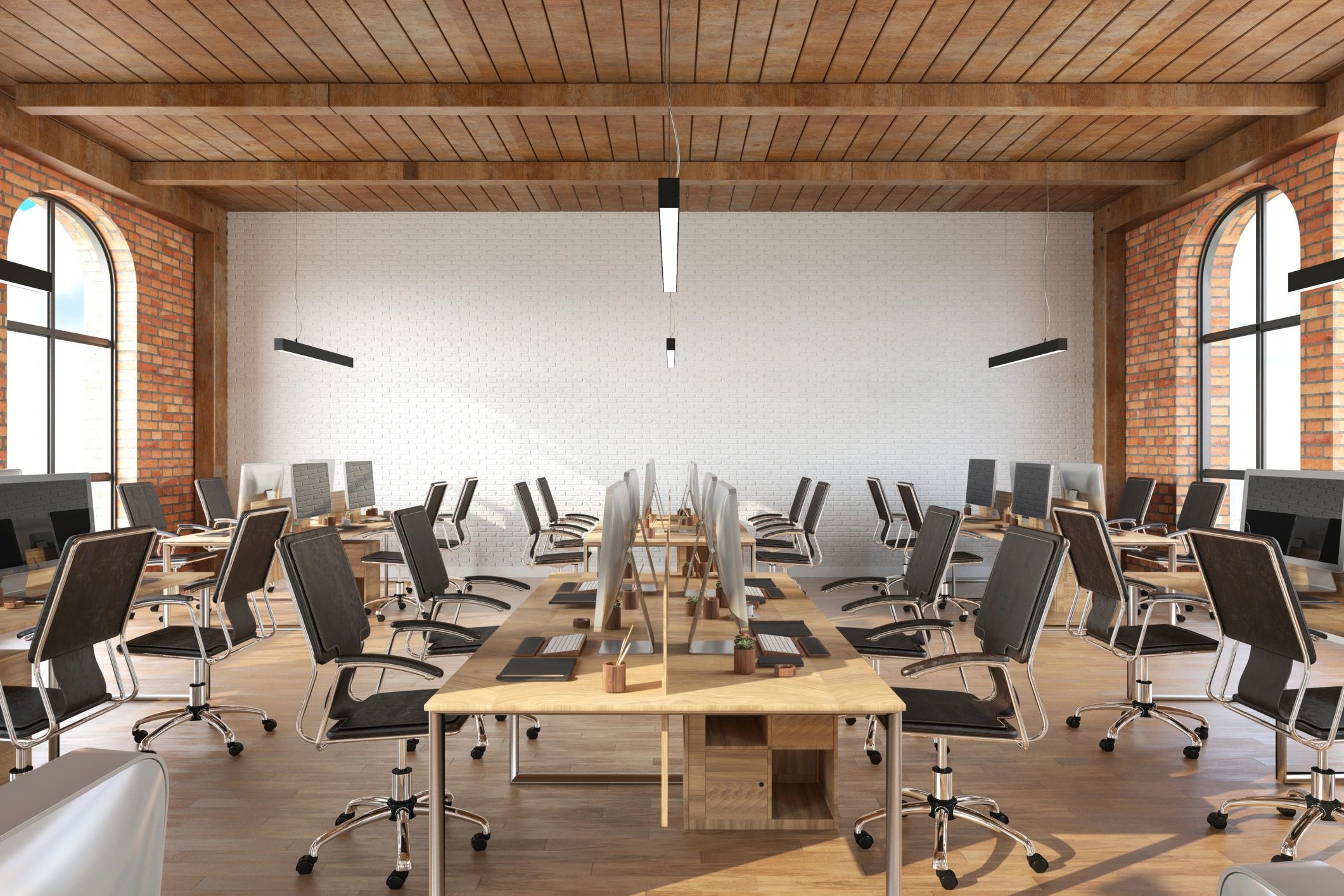 modern AI technology office